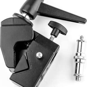 Generic Super Clamp with Standard 1/4 to 3/8 Metal Stud Multi-Function Studio Clip MB-20
