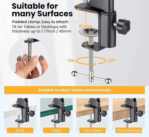 Generic Overhead Video Stand Mobile and Phone Holder NB39 - Image 2