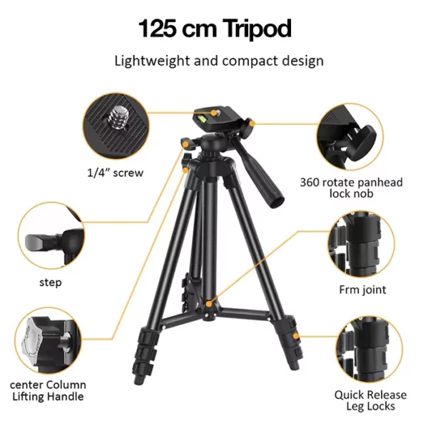 JUMPFLASH Vlogging Kit with 125cm Tripod KIT-05LM - Image 2