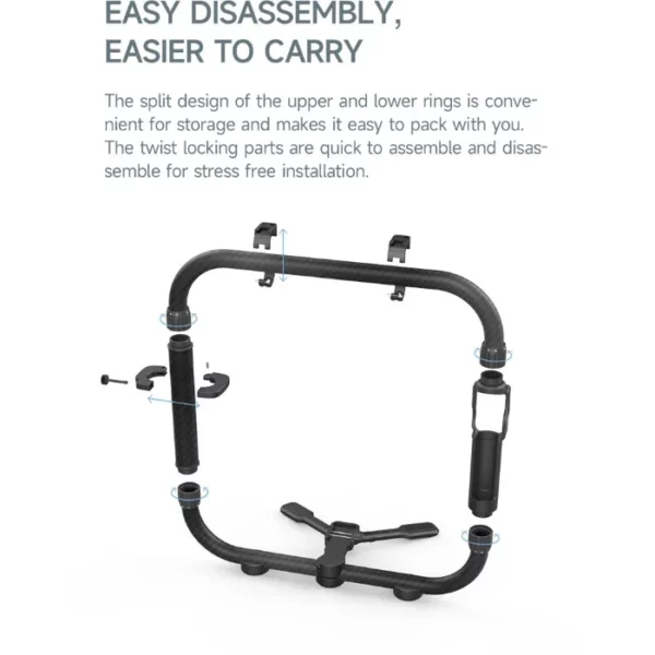 Feiyu Carbon Fiber Gimbal Cage for SCORP Pro - Image 3