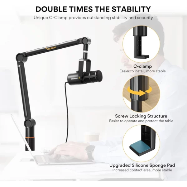 Maono BA91 Microphone Boom Arm - Image 2