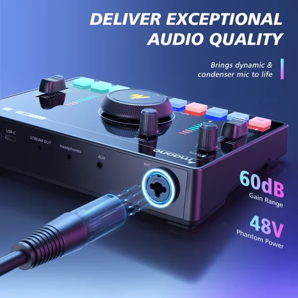 ⁦Maonocaster AMC2 NEO One-Stop Streaming Audio Mixer & Sound Card⁩ - الصورة ⁦4⁩