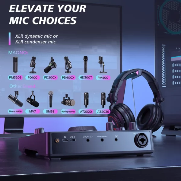 ⁦Maonocaster AMC2 NEO One-Stop Streaming Audio Mixer & Sound Card⁩ - الصورة ⁦3⁩