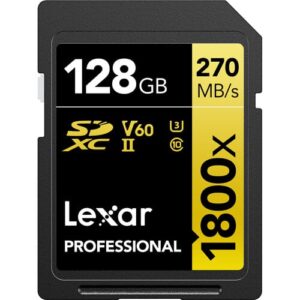 Lexar Professional 1800x UHS-II SDXC Memory Card (GOLD Series)