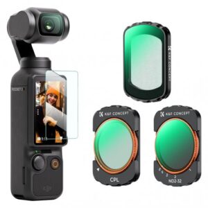 K&f Concept DJI Osmo Pocket 3 3-Filter (CPL & Black Mist & 1/4 ND2-32)