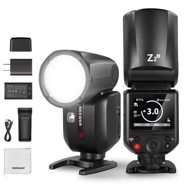 NEEWER Z2 TTL Round Head Flash Speedlite