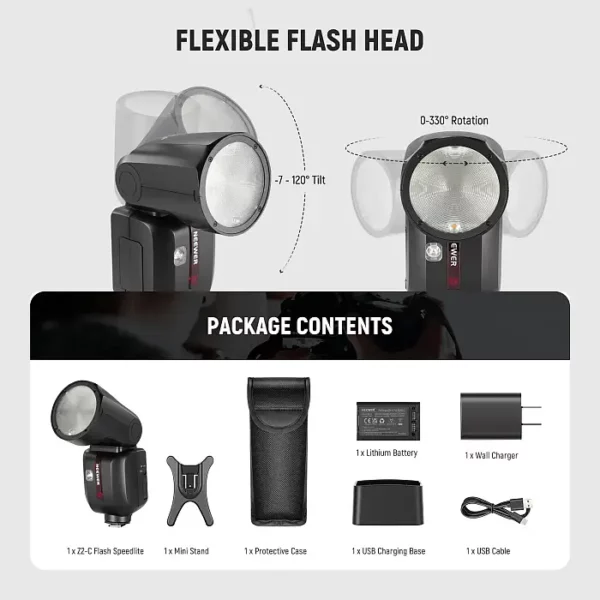 NEEWER Z2 TTL Round Head Flash Speedlite - Image 5