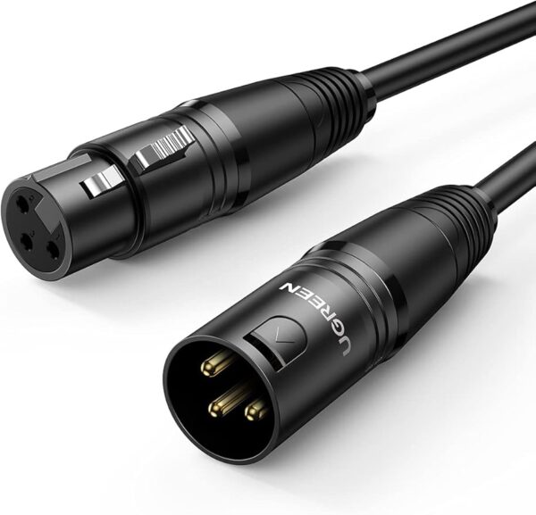 ⁦UGREEN XLR Cable XLR Male to Female Extension Cable 10m⁩ - الصورة ⁦4⁩