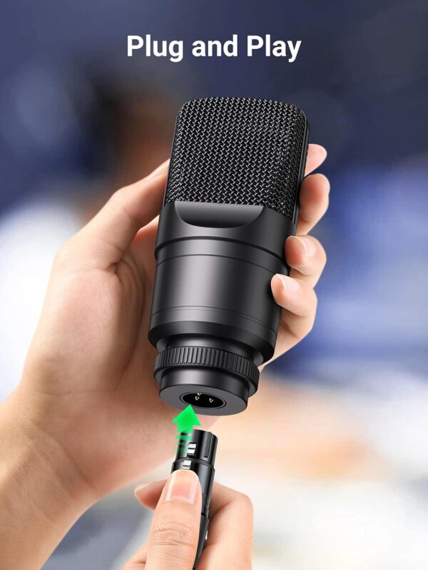 ⁦UGREEN XLR Cable XLR Male to Female Extension Cable 10m⁩ - الصورة ⁦2⁩