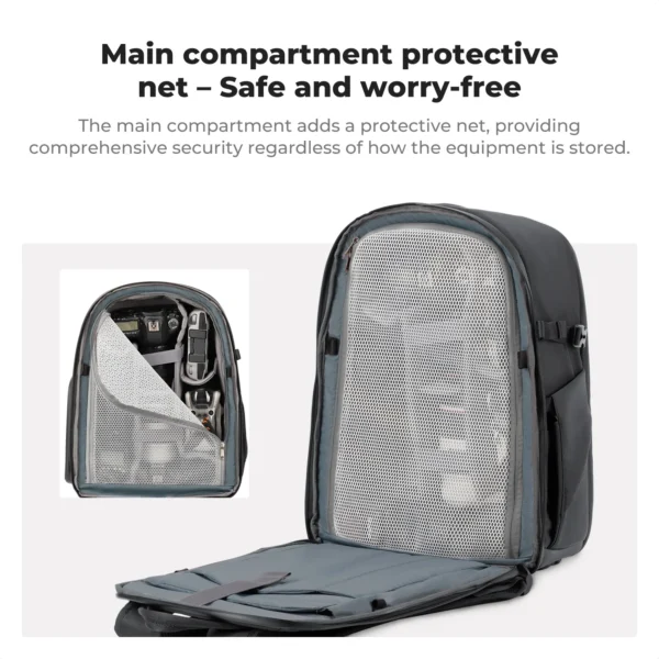 ⁦K&F Concept Backpack 25L Nature Wander Black⁩ - الصورة ⁦2⁩