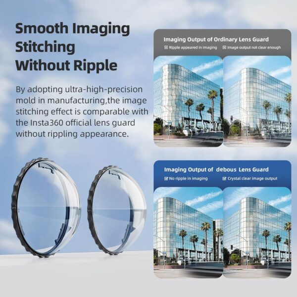 Generic Insta 360 X4 Aluminum Frame Cage Case Bag Glass Lens Guard Set - Image 2