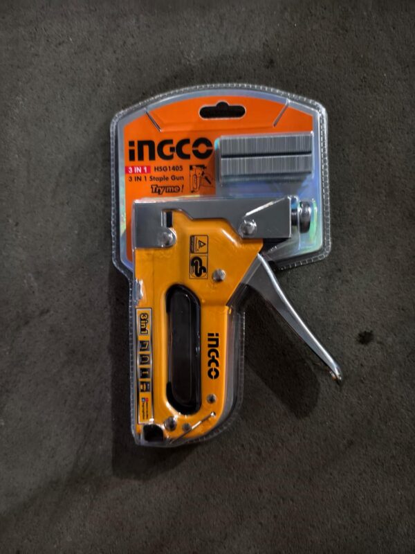 ⁦INGCO Staple Gun 3 in 1 Staple Gun Heavy Duty⁩ - الصورة ⁦3⁩
