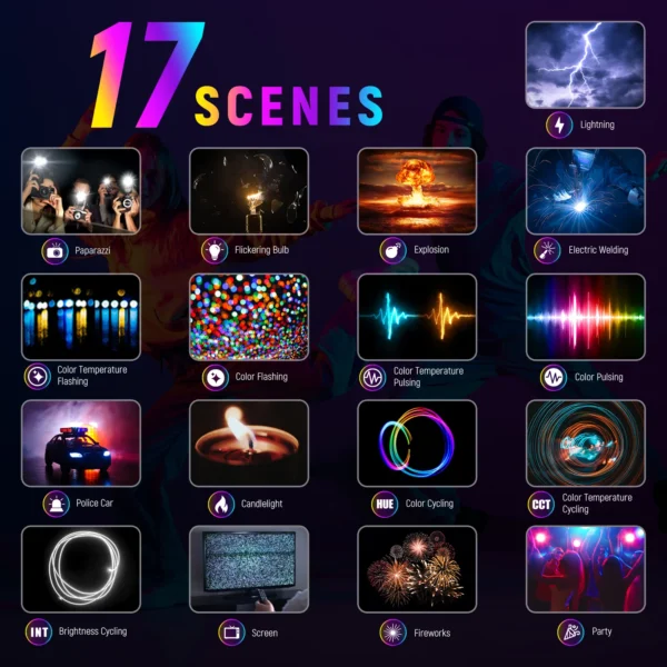 ⁦NEEWER RGB168 18.3 Inch LED Panel Video Light⁩ - الصورة ⁦4⁩