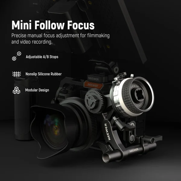 NEEWER PG001 Mini Follow Focus with A and B Stops - Image 8