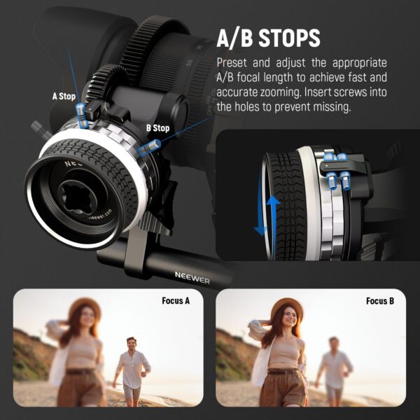 NEEWER PG001 Mini Follow Focus with A and B Stops - Image 7
