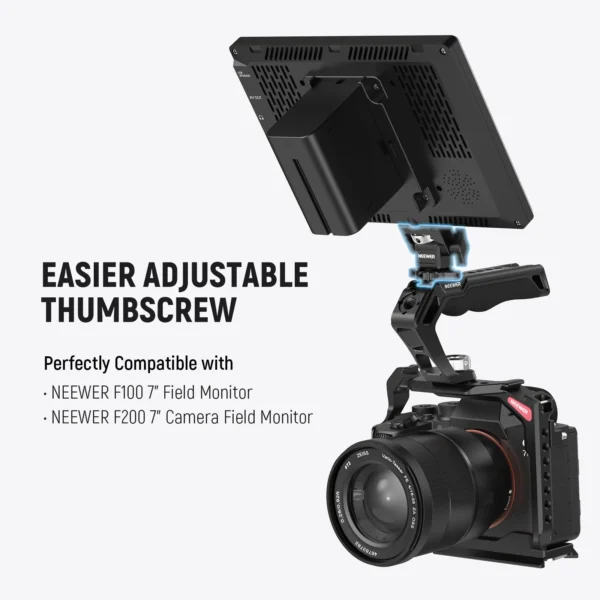 ⁦NEEWER MA002 Field Monitor Holder with Cold Shoe Mount⁩ - الصورة ⁦5⁩