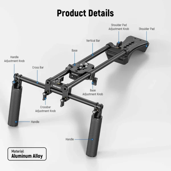 NEEWER SR004 Universal Shoulder Rig Kit - Image 6