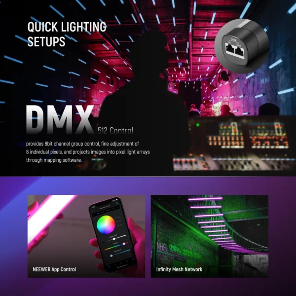 NEEWER TL60 20W RGB Tube Light - Image 4
