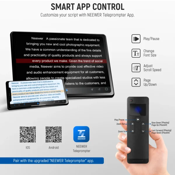 NEEWER X16 Remote Teleprompter - Image 6