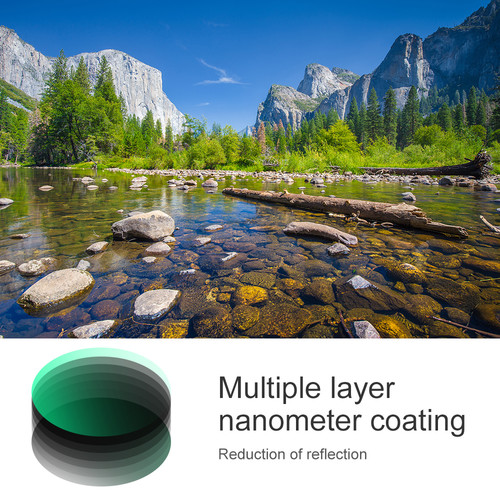 K&F Concept Slim Green Multi-Coated German Optics Schott B270 Circular Polarizer Filter - Image 3