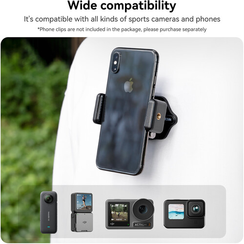 TELESIN Magnetic Action Camera Neck Mount with Nano Sticker Kit - الصورة 10