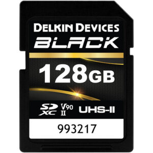 Delkin Devices 128GB BLACK UHS II SDXC Memory Card