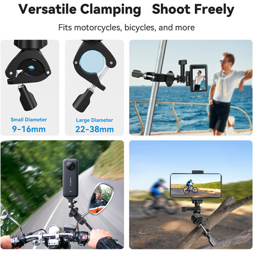 TELESIN Bike Handlebar Clamp Mount - الصورة 4