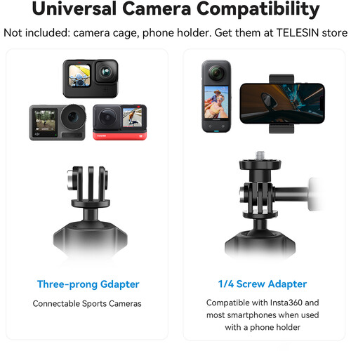 TELESIN Bike Handlebar Clamp Mount - الصورة 2