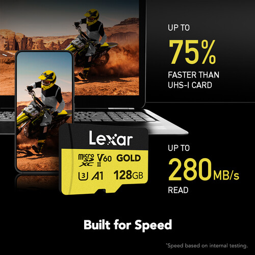 Lexar Professional GOLD UHS-II microSDXC Memory Card - الصورة 6