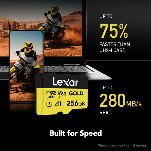 Lexar Professional GOLD UHS-II microSDXC Memory Card - الصورة 2