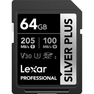 Lexar Professional SILVER PLUS UHS-I SDXC Memory Card - 64GB