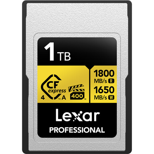 Lexar Professional GOLD CFexpress 4.0 Type A Memory Card