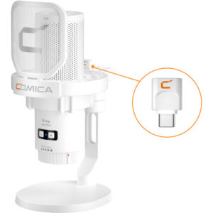 Comica Audio EJoy Uni Pro D RGB Cardioid Condenser Wireless USB-C Microphone with Desktop Stand