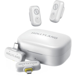 Hollyland LARK A1 Duo 2-Person Wireless Microphone System Combo White