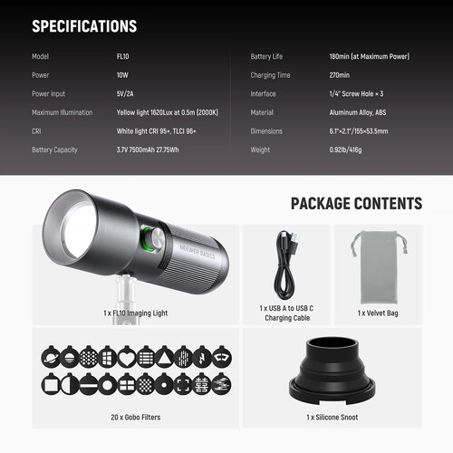 Neewer BASICS FL10 Portable LED Light - Image 4
