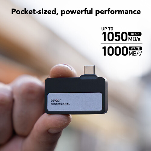 Lexar Professional Go USB 3.2 Gen 2 Portable SSD with Hub - الصورة 8