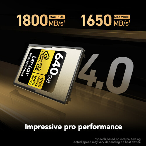 Lexar Professional GOLD CFexpress 4.0 Type A Memory Card - الصورة 10