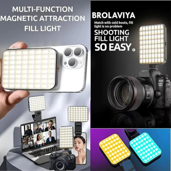 Genaric Magnetic Full RGB Color LED Video Light - Image 4