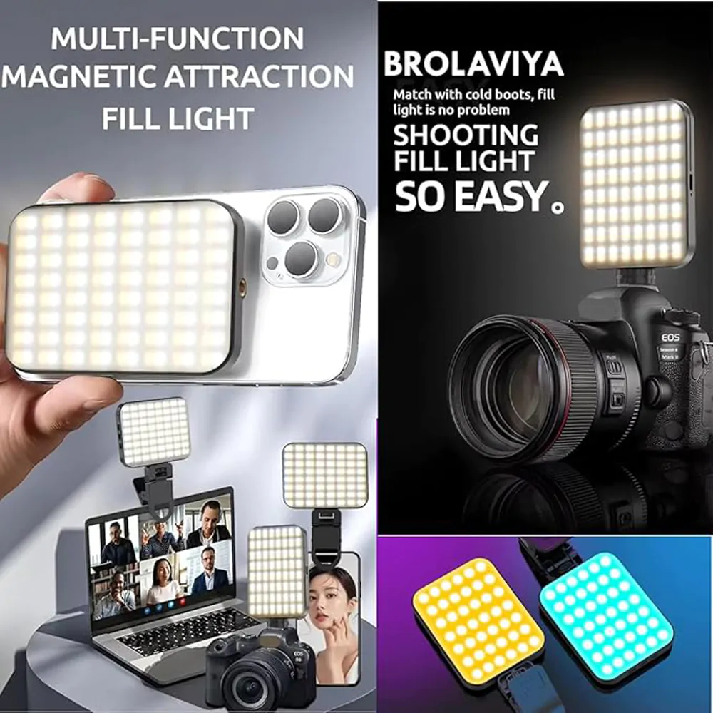 Genaric Magnetic Full RGB Color LED Video Light - Image 4