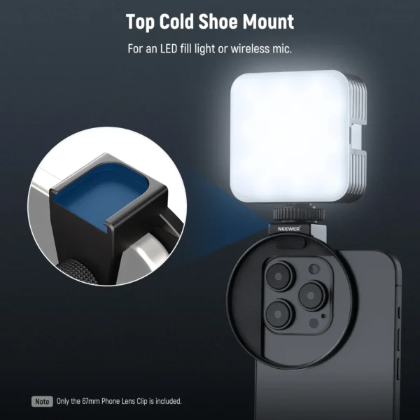 ⁦NEEWER LA006 Upgraded 67mm Phone Filter Mount⁩ - الصورة ⁦5⁩