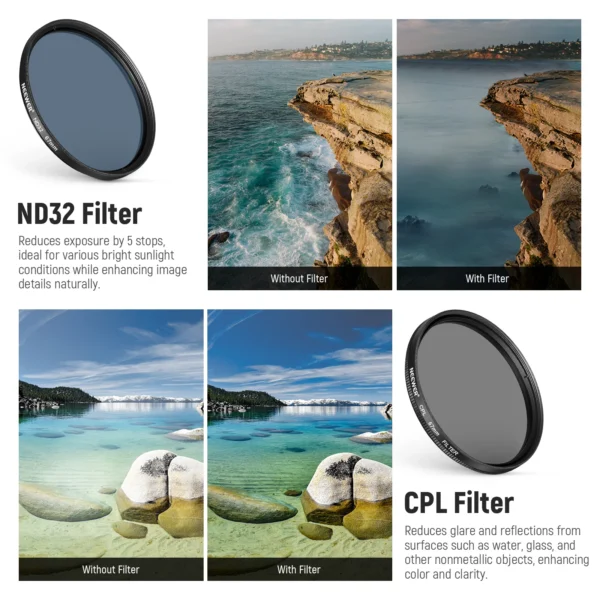 ⁦NEEWER Clip On Phone Lens Filter Kit⁩ - الصورة ⁦7⁩