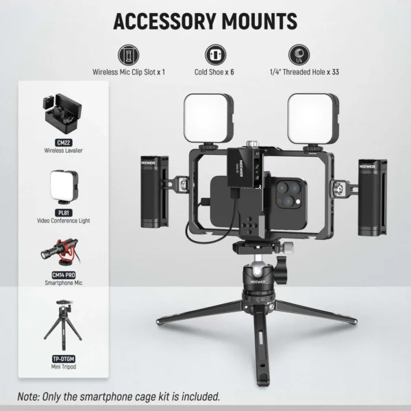 NEEWER PA009S Smartphone Video Rig - Image 6