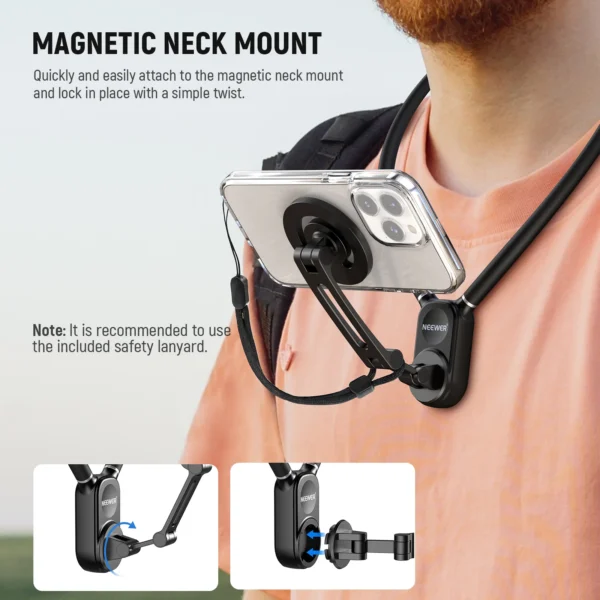 NEEWER GP-16 Magnetic Phone Neck Mount - Image 4