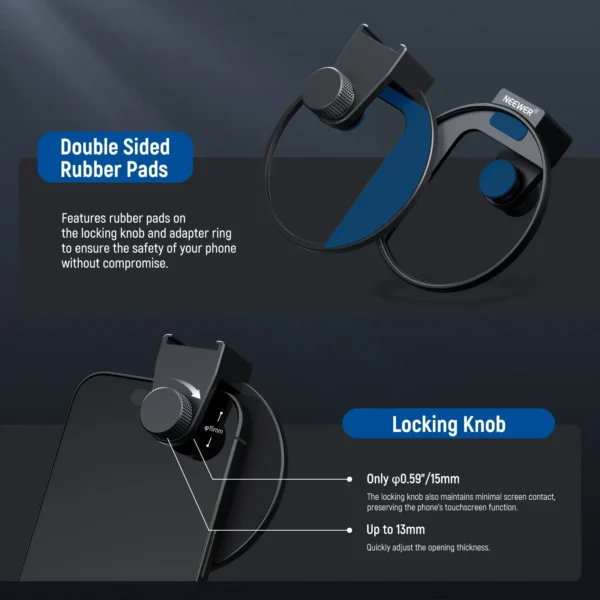 ⁦NEEWER LA006 Upgraded 67mm Phone Filter Mount⁩ - الصورة ⁦4⁩