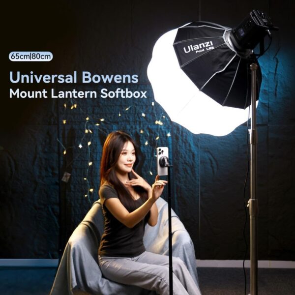 ⁦Ulanzi L063 Lantern Softbox Universal Mount 80cm⁩ - الصورة ⁦2⁩