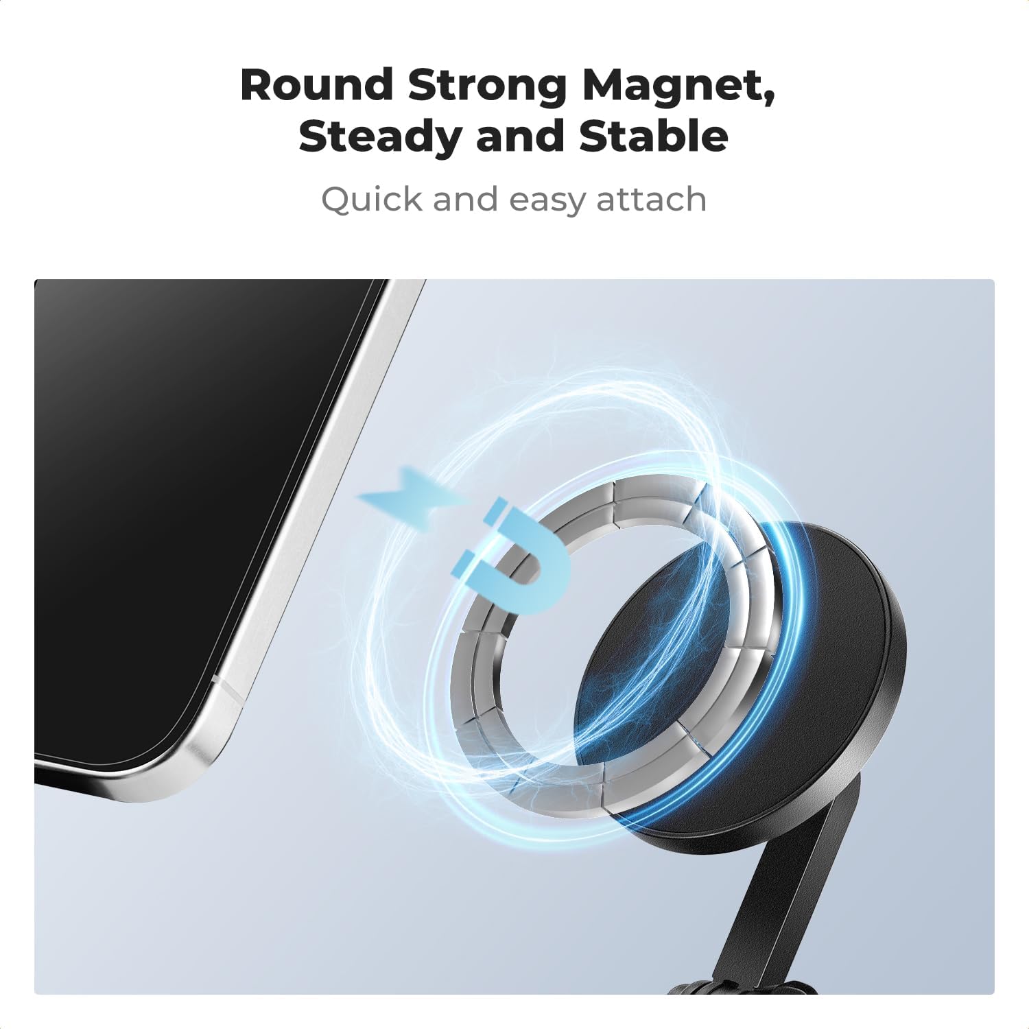 K&F Concept Magnetic Neck Phone Mount for iPhone and Action Cameras Hands-Free POV Video Holder - Image 3
