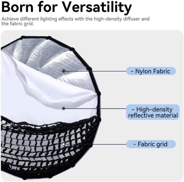 ⁦Ulanzi L055 90cm Parabolic Softbox with Bowens Mount⁩ - الصورة ⁦5⁩