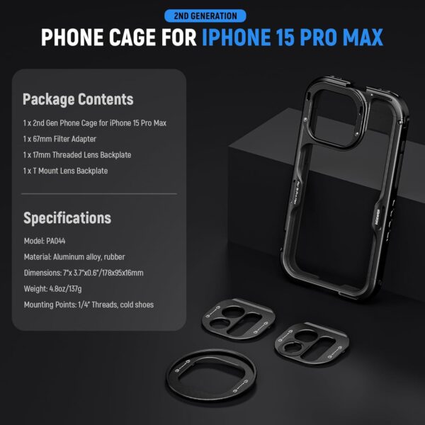 NEEWER PA044 2nd Gen 15 Pro Max Cage - Image 2