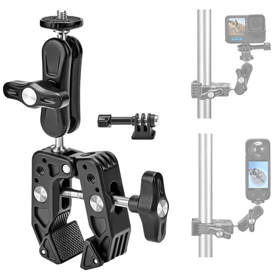 Genaric Multi-function Super Camera Clamp with 360 Double Ball Head - Image 3