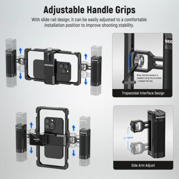 NEEWER PA009 Upgraded Phone Rig Vlogging Kit - Image 5